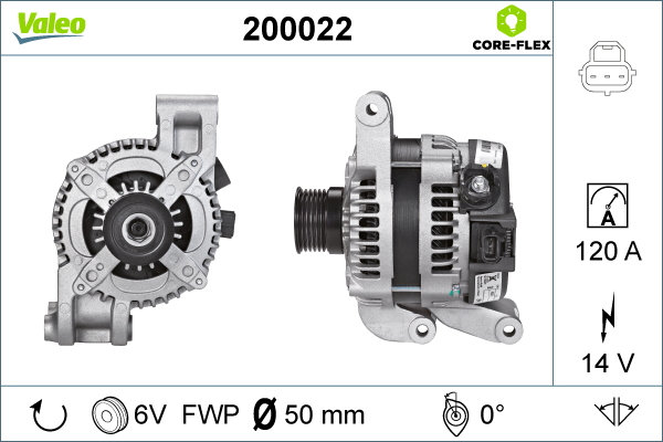 Alternator - 200022 VALEO