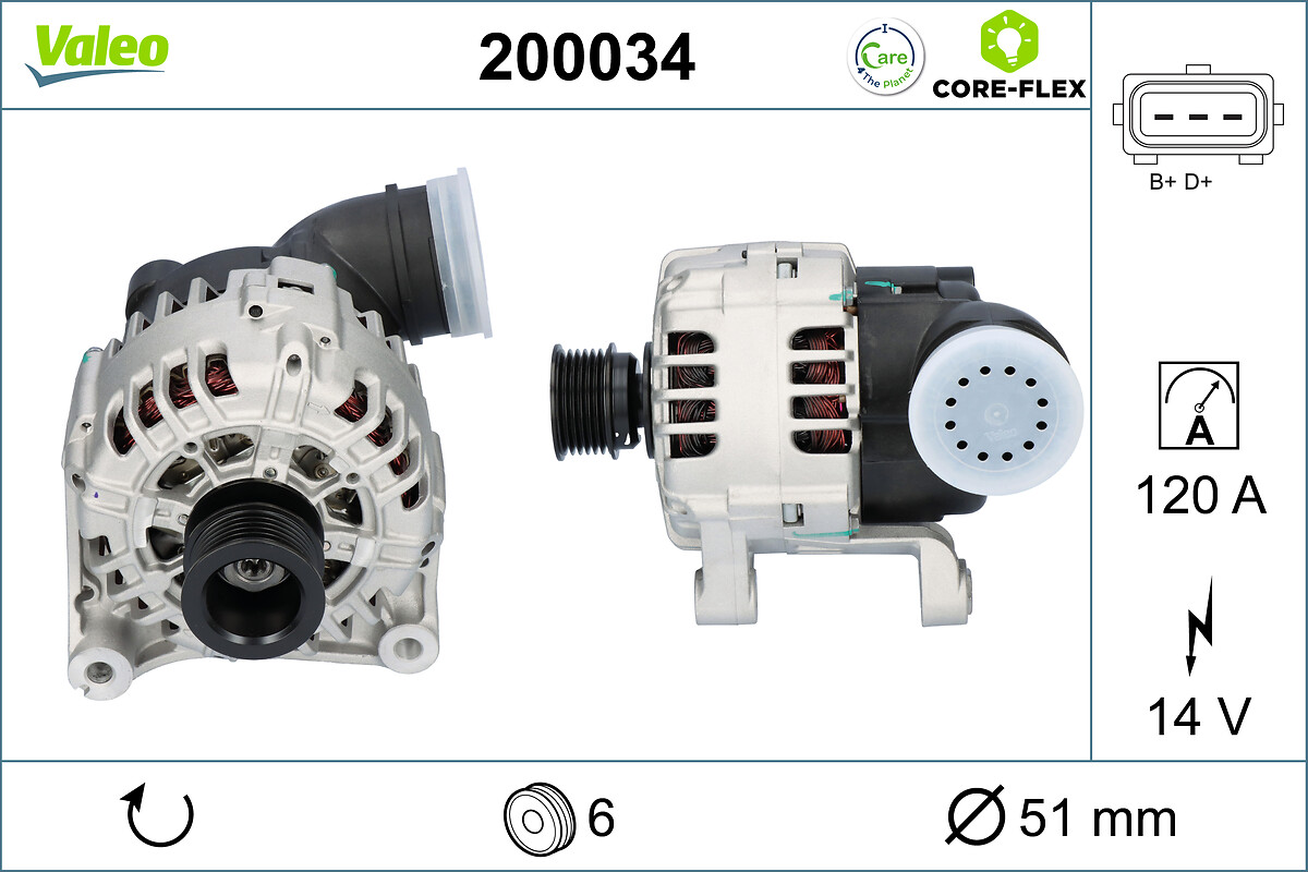 Alternator - 200034 VALEO