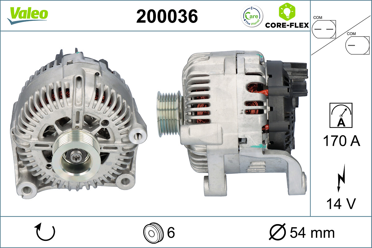 Alternator - 200036 VALEO