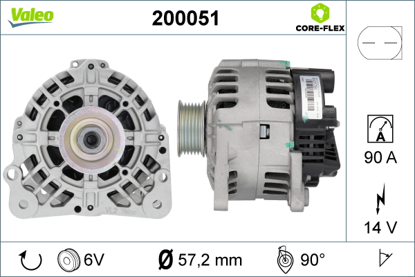 Alternatore - 200051 VALEO
