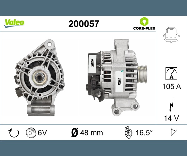 Alternatore - 200057 VALEO