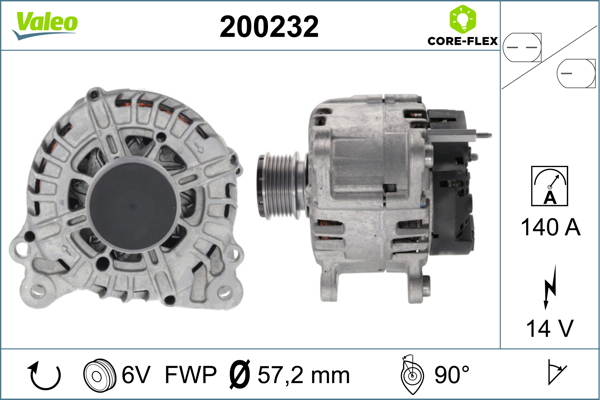 Alternator - 200232 VALEO