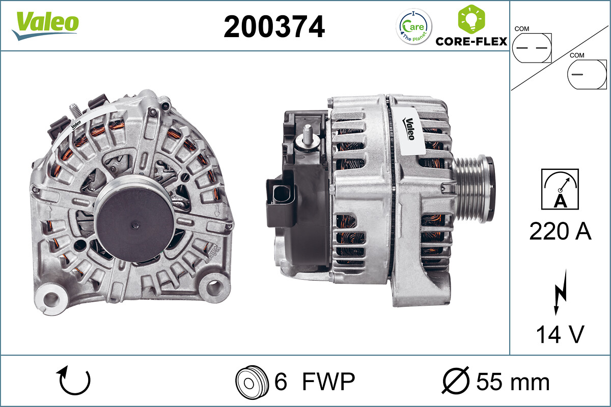 Alternator - 200374 VALEO