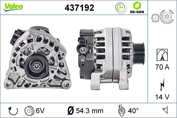 Alternator - 437192 VALEO