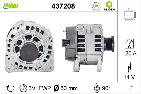 Alternator - 437208 VALEO