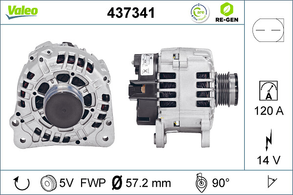 Alternator - 437341 VALEO