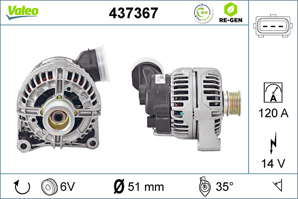 Alternatore - 437367 VALEO