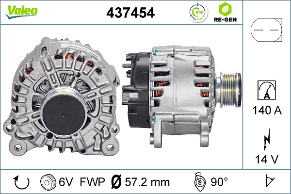 Alternator - 437454 VALEO