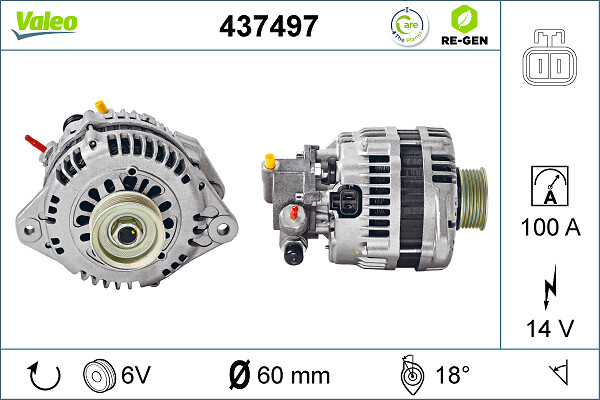Alternator - 437497 VALEO