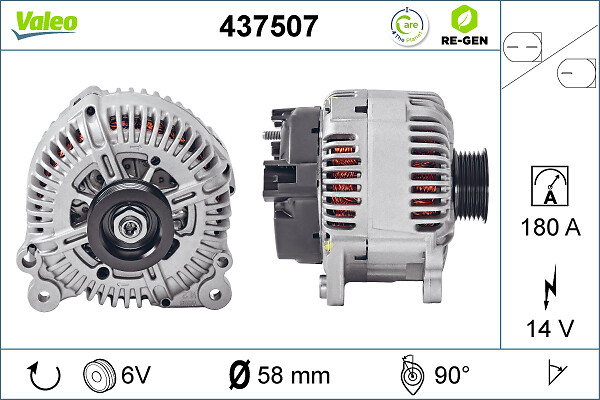 Alternator - 437507 VALEO