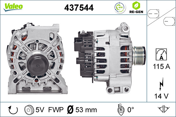 Alternator - 437544 VALEO