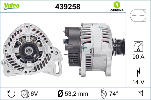 Alternatore - 439258 VALEO
