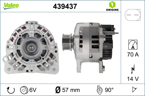 Generator - 439437 VALEO