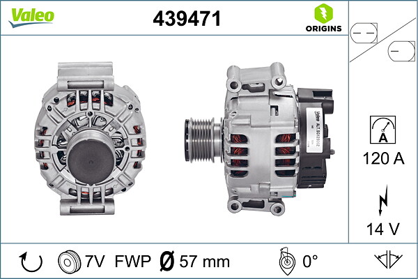 Alternator - 439471 VALEO