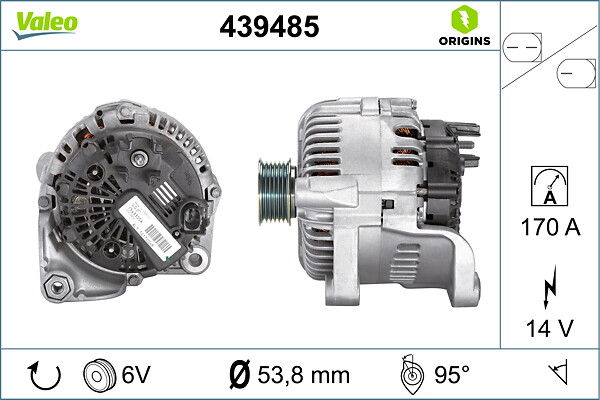 Генератор - 439485 VALEO