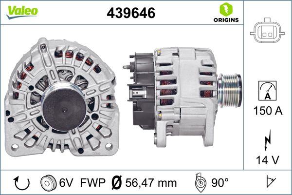 Alternator - 439646 VALEO