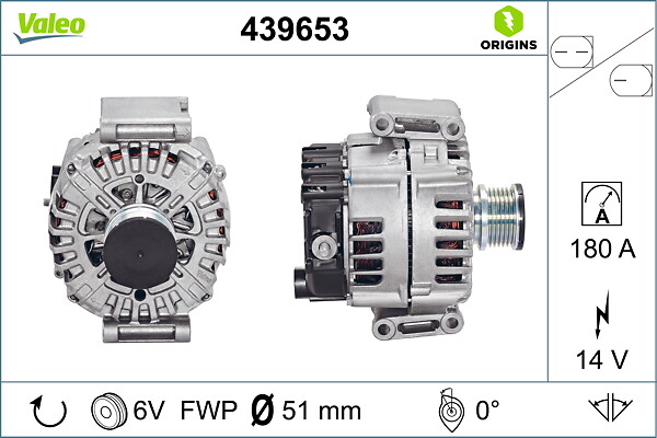 Alternator - 439653 VALEO
