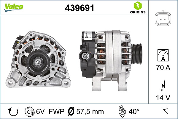 Alternator - 439691 VALEO