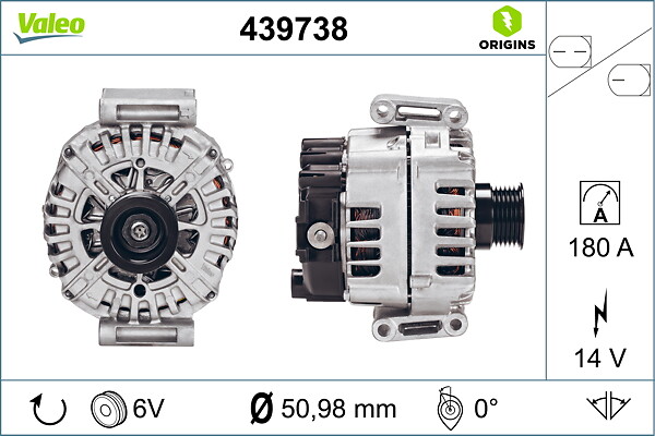 Generator - 439738 VALEO