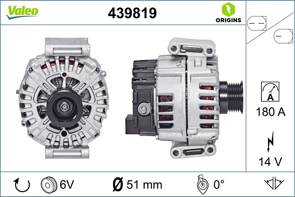Alternator - 439819 VALEO