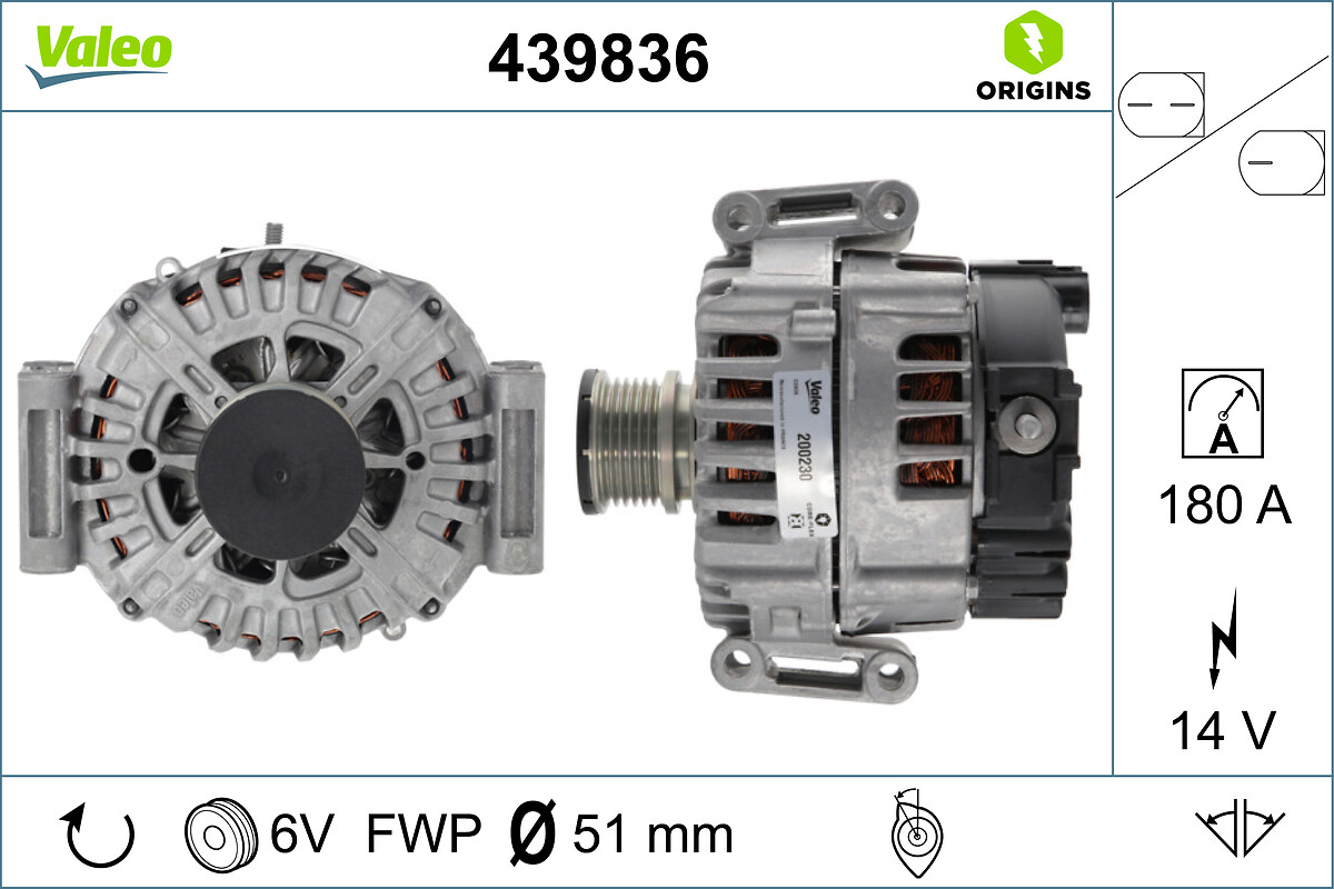 Generator - 439836 VALEO