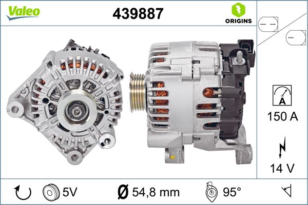 Alternator - 439887 VALEO