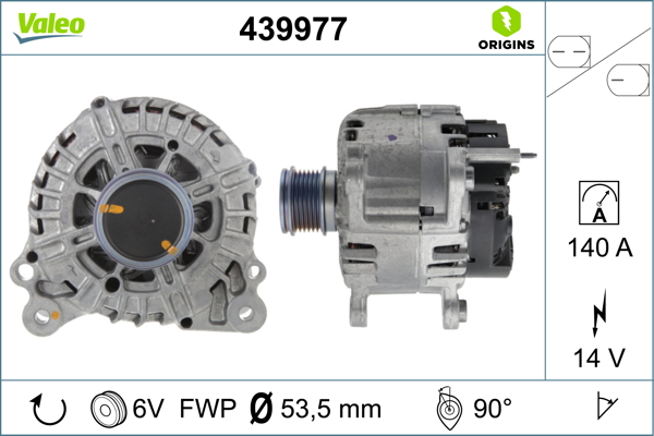 Alternator - 439977 VALEO