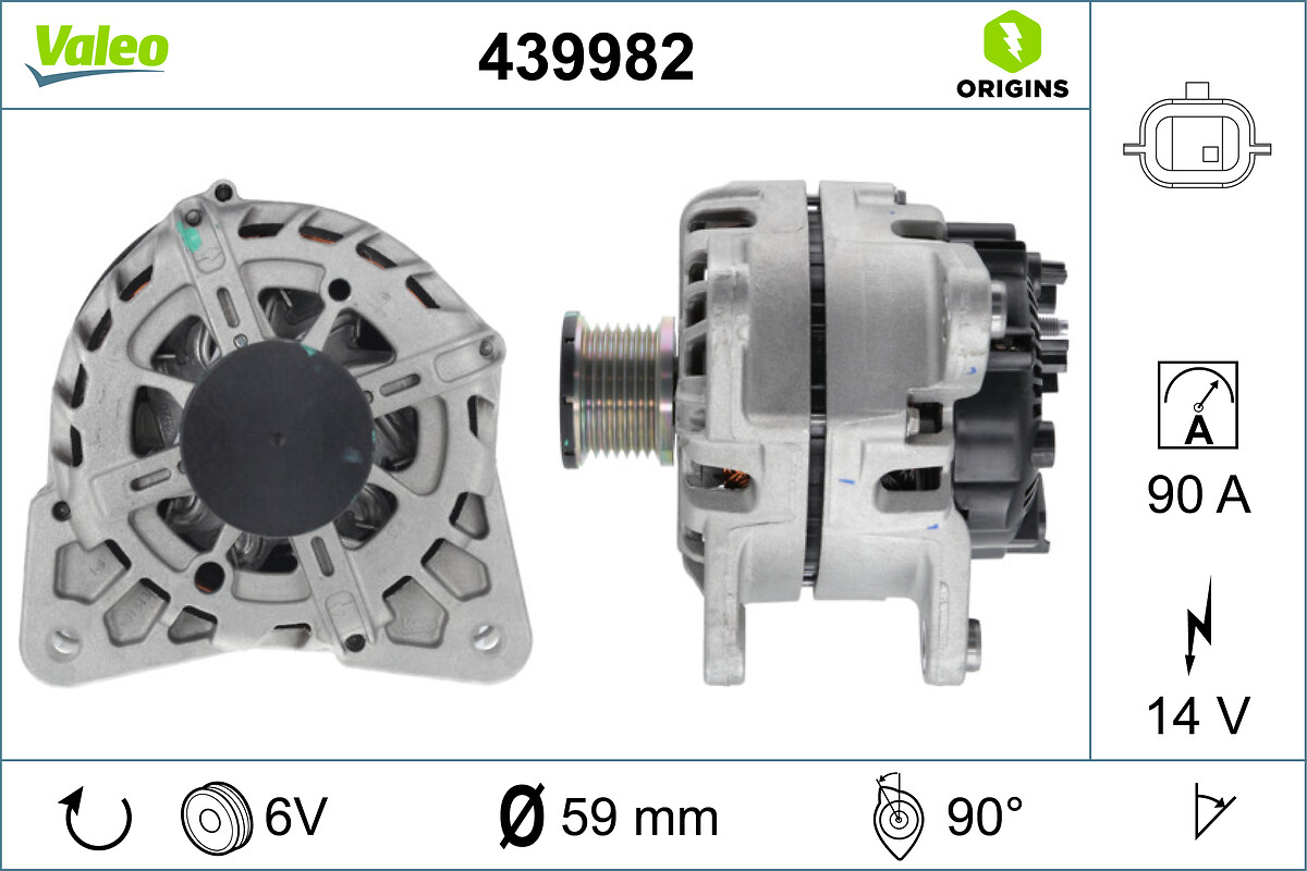 Alternator - 439982 VALEO
