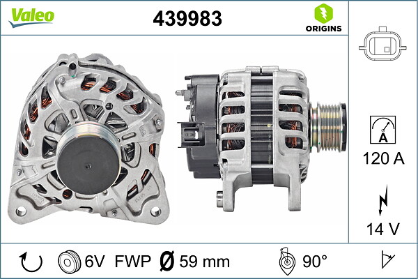 Alternator - 439983 VALEO
