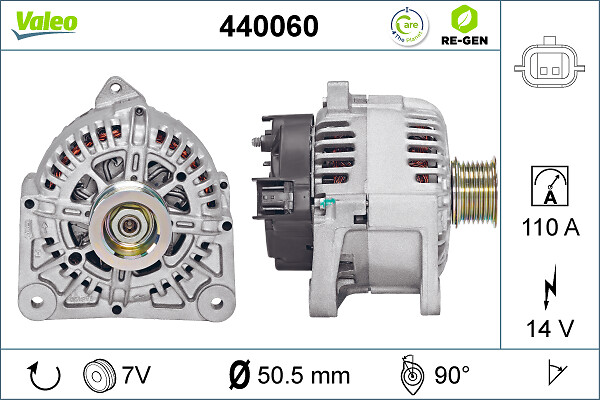 Alternator - 440060 VALEO