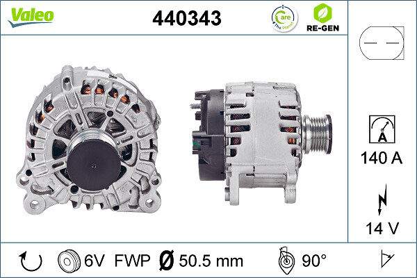 Alternatore - 440343 VALEO