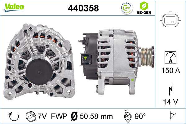 Alternator - 440358 VALEO