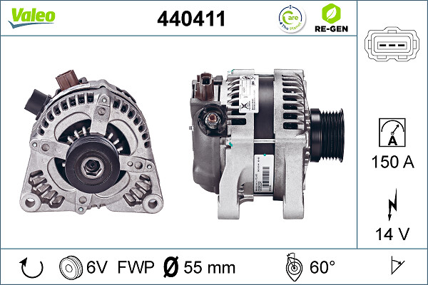 Alternatore - 440411 VALEO