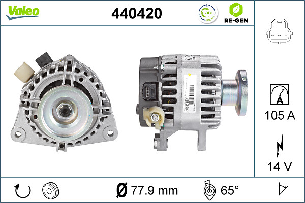 Alternator - 440420 VALEO