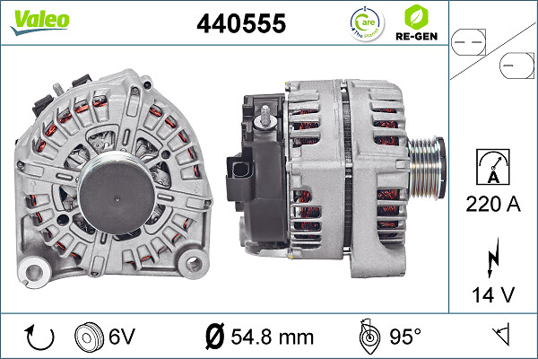 kintamosios srovės generatorius - 440555 VALEO