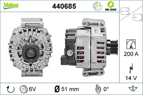 Alternator - 440685 VALEO