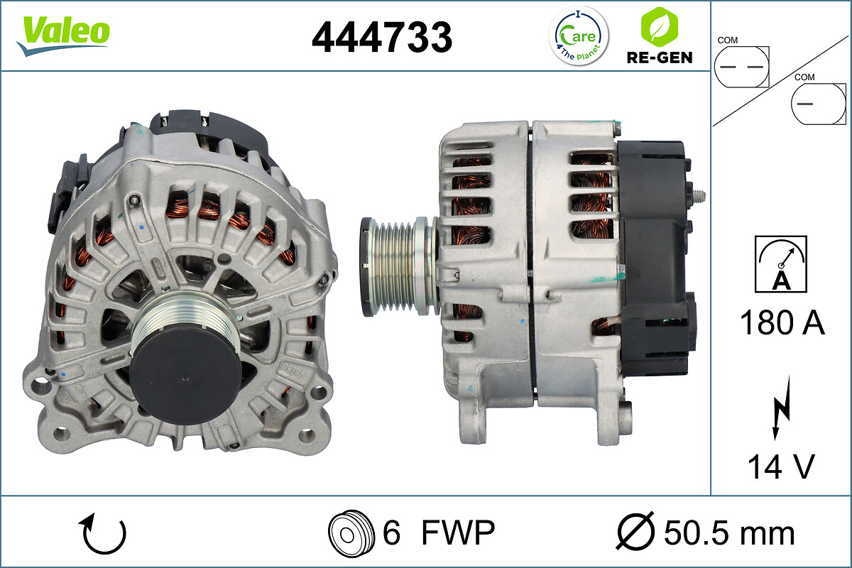 Alternator - 444733 VALEO