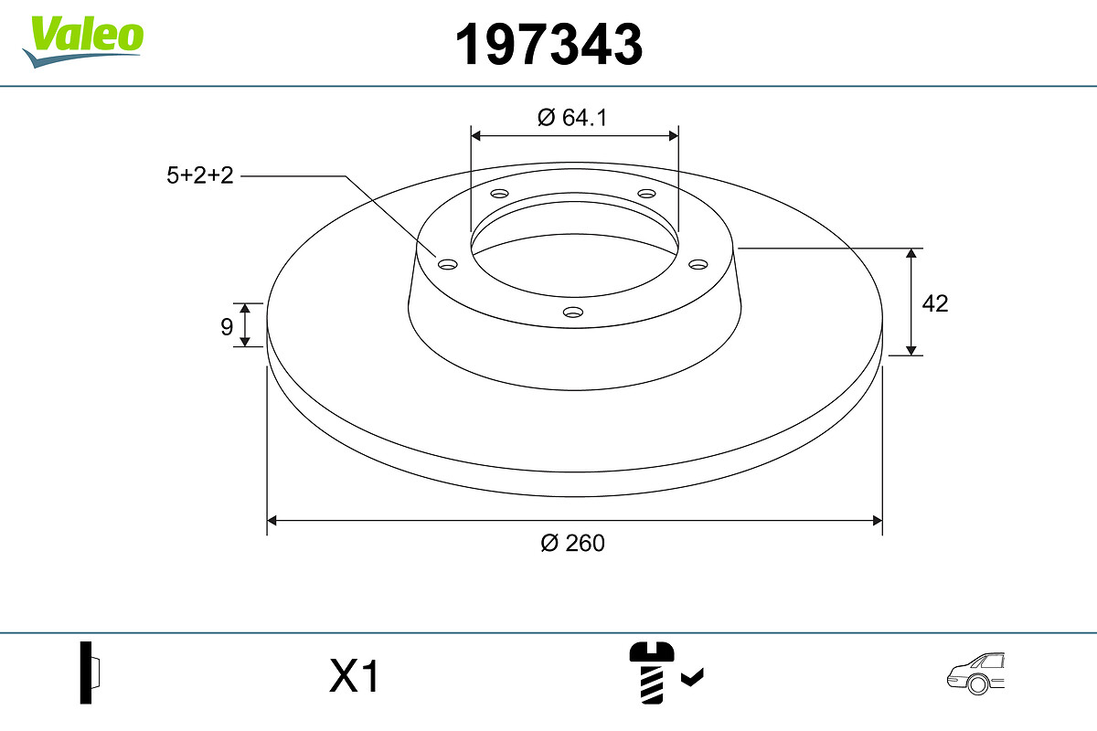 Discofreno - 197343 VALEO