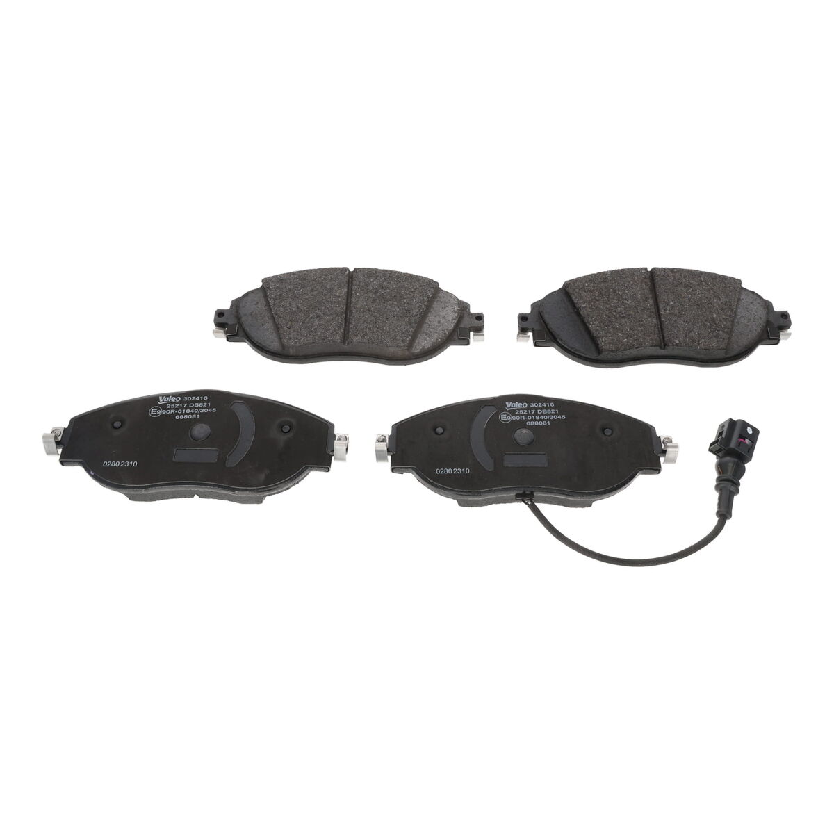 Brake Pad Set, disc brake - 302416 VALEO