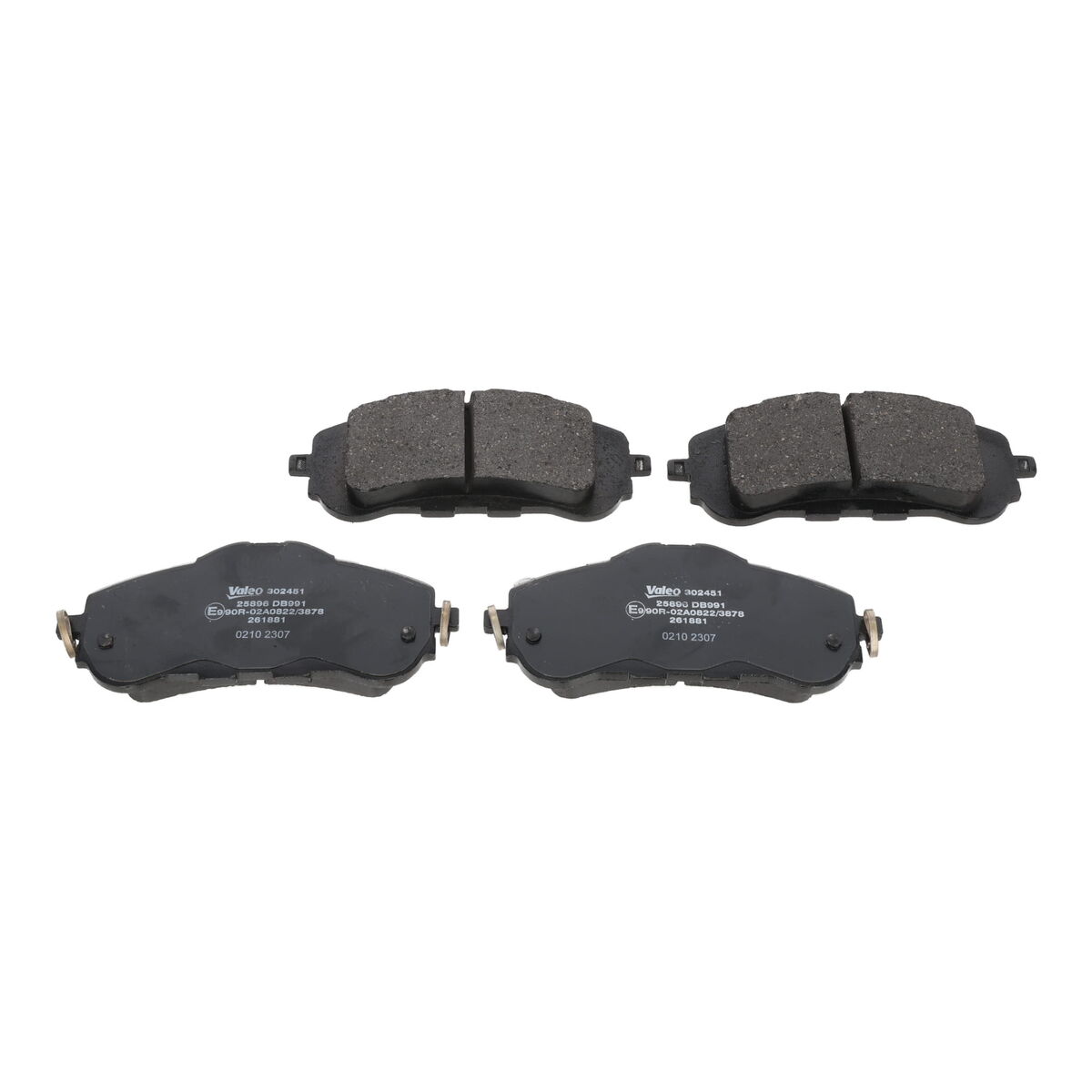 Brake Pad Set, disc brake - 302451 VALEO