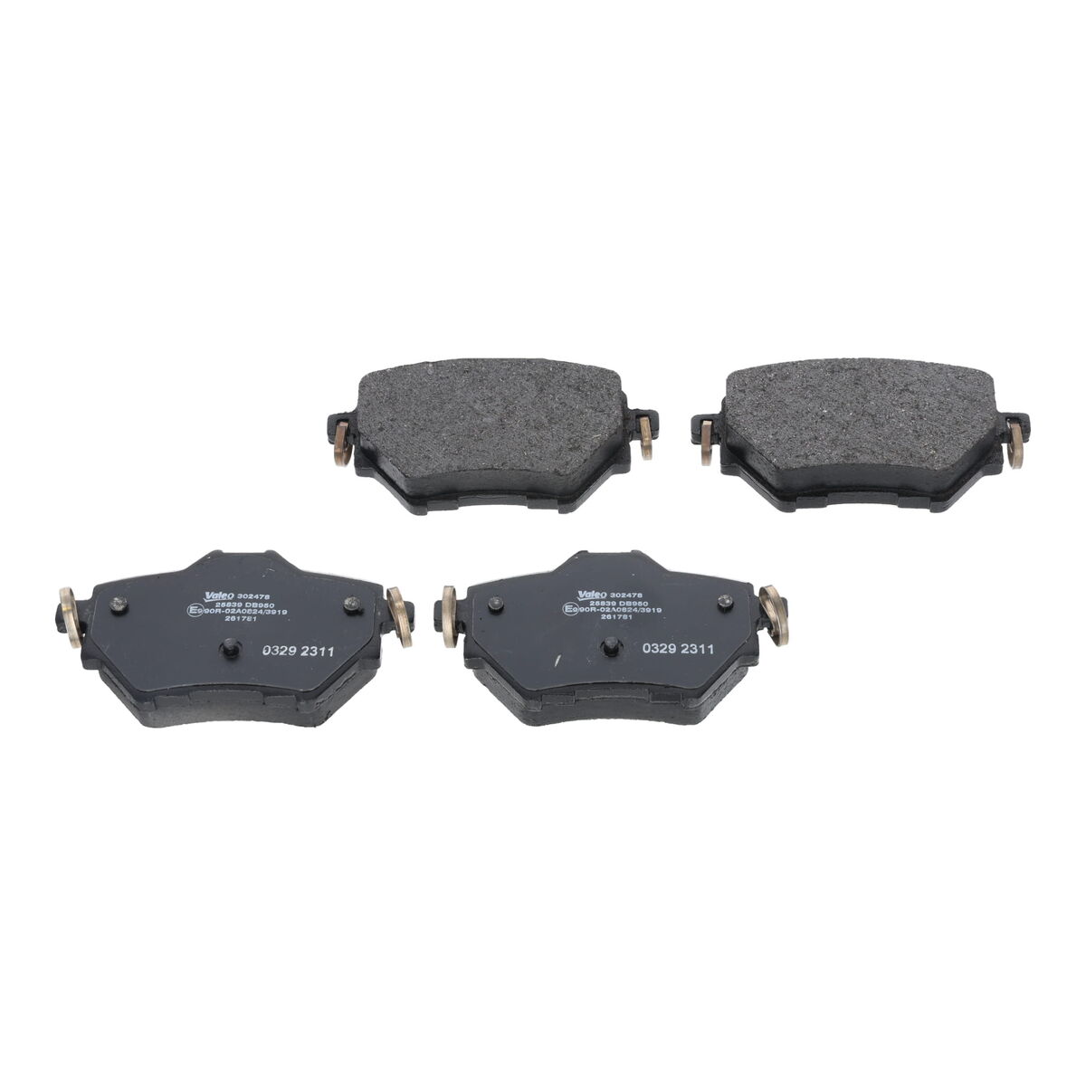Brake Pad Set, disc brake - 302478 VALEO