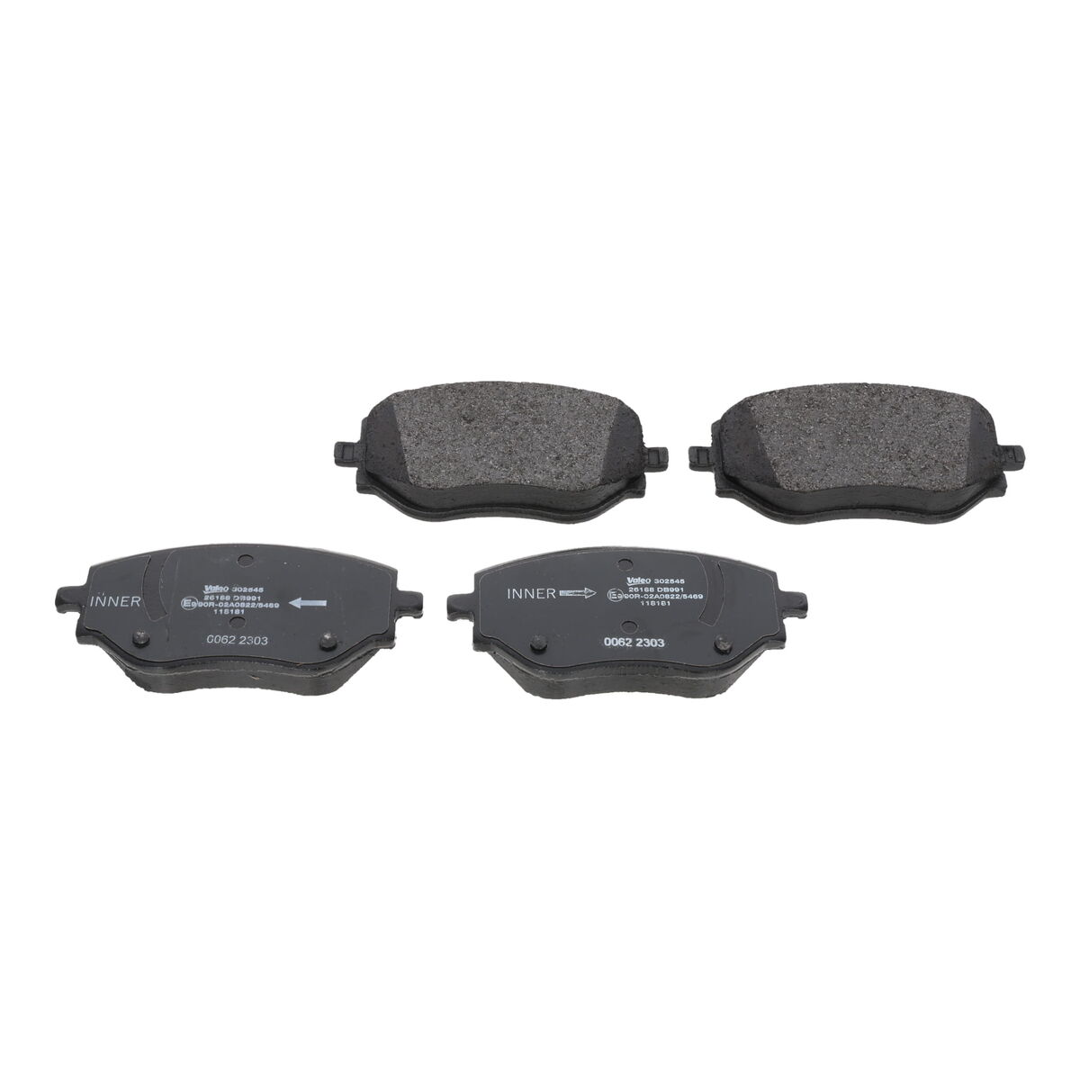 Brake Pad Set, disc brake - 302545 VALEO