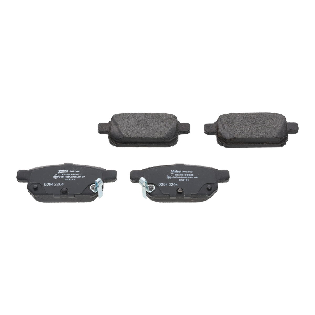 Brake Pad Set, disc brake - 302582 VALEO
