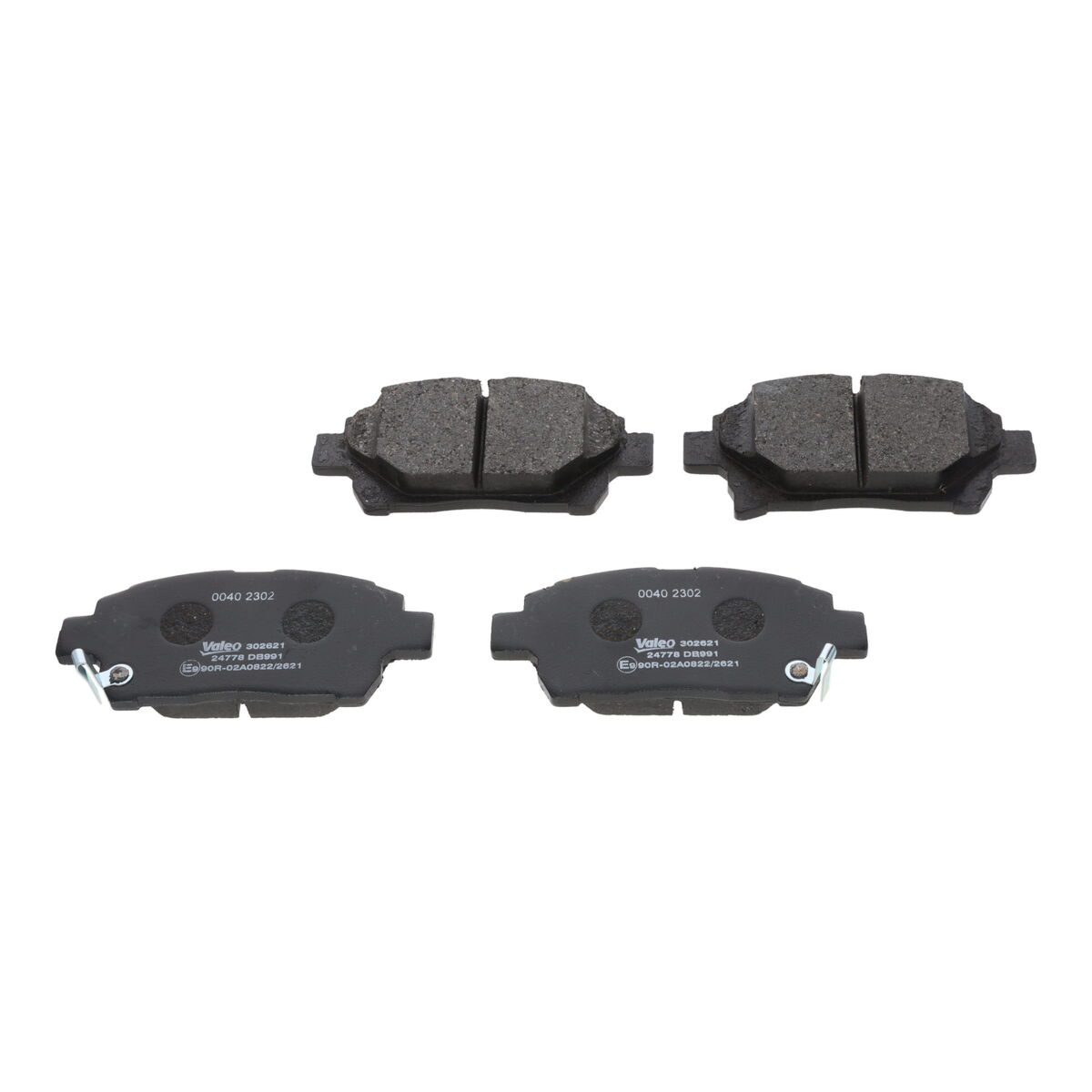 Комплект тормозных колодок, дисковый тормоз - 302621 VALEO