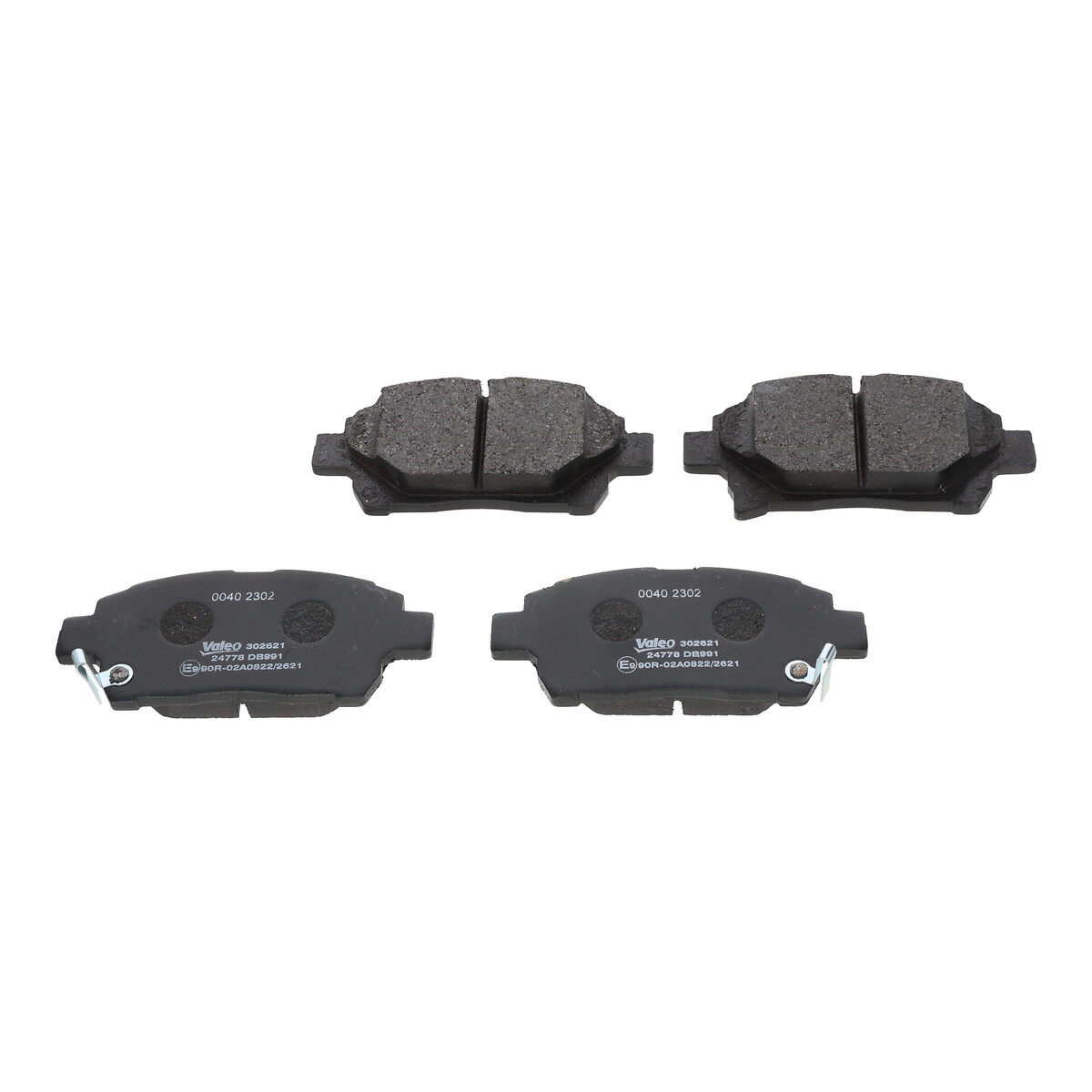 Комплект тормозных колодок, дисковый тормоз - 302621 VALEO