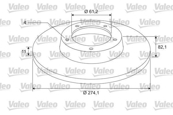 Brake Disc - 675401 VALEO