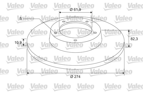 Brake Disc - 675402 VALEO