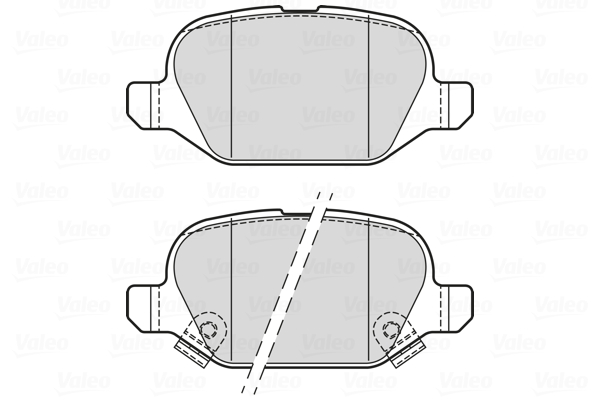 Brake Pad Set, disc brake - 302338 VALEO