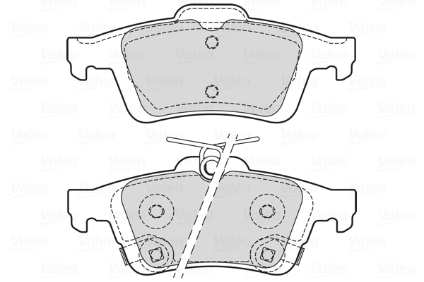 Brake Pad Set, disc brake - 601709 VALEO