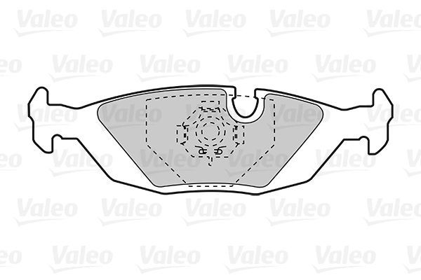 Комплект тормозных колодок, дисковый тормоз - 301103 VALEO